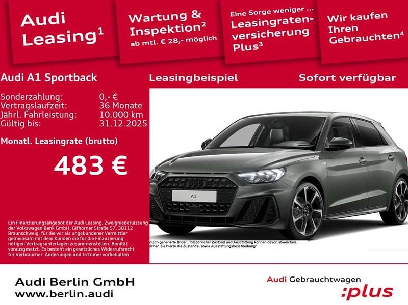 Chronosgrau metallic Gebraucht 2025 Audi A1 S-Line Kleinwagen | 35.500 € (Teuer) - Bild 1/3
