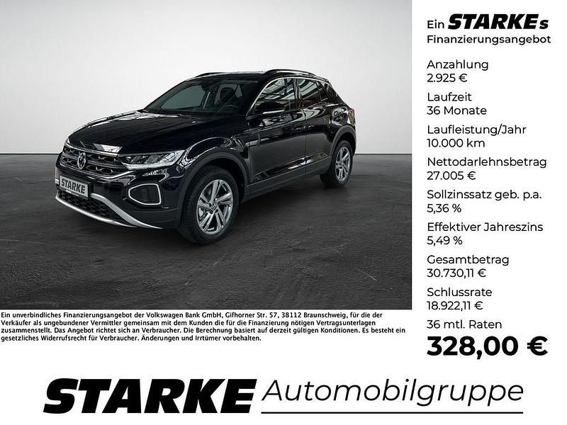 Schwarz Neu 2025 VW T-Roc Life SUV | 29.980 € - Bild 1/4