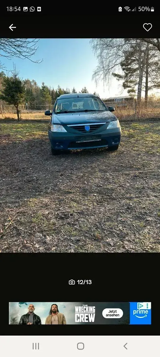 Gebraucht Dacia Logan MCV 75 PS (55 kW) 2008 Blau Kombi