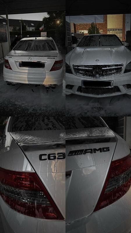Weiß Gebraucht 2008 Mercedes C63 AMG AMG Limousine | 19.399 € (Guter Preis) - Bild 1/4