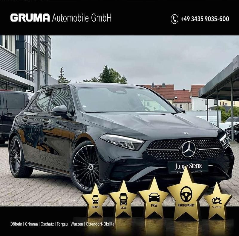 Unilack nachtschwarz Gebraucht 2024 Mercedes A220 AMG Limousine | 38.990 € (Fairer Preis) - Bild 1/4