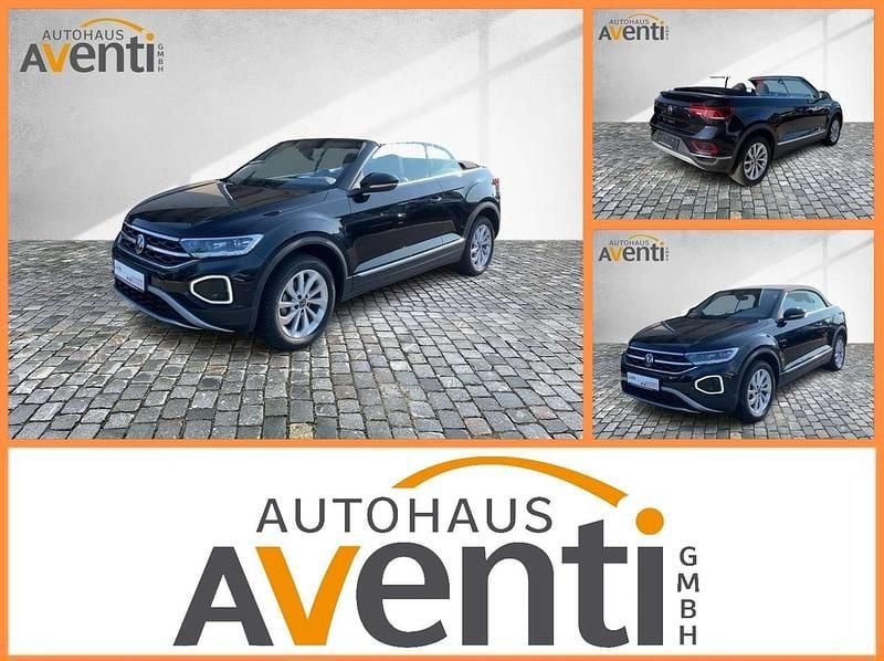 Schwarz Gebraucht 2024 VW T-Roc Cabriolet Style Cabrio | 25.429 € (Superpreis) - Bild 1/4
