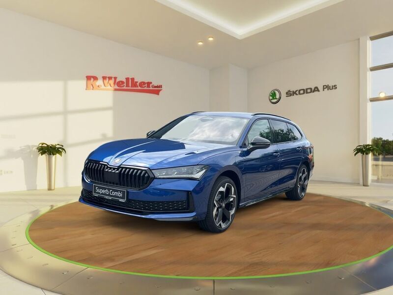 Blau Neu 2025 Skoda Superb SportLine Kombi | 54.500 € (Etwas zu teuer) - Bild 1/4