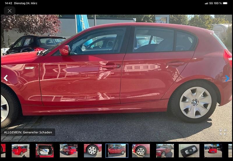 Gebraucht BMW 118 105 PS (77 kW) 2009 Rot Kleinwagen