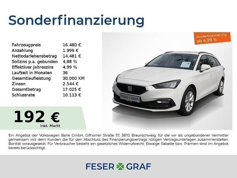 Gebraucht Seat Leon ST Style 150 PS (110 kW) 2022 Weiss Kombi