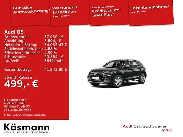Usata Audi Q5 Advanced Plus 204 CV (150 kW) 2022 Grigio SUV