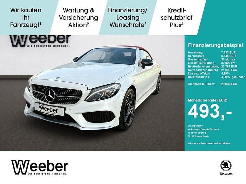 Weiß Gebraucht 2017 Mercedes C43 AMG Cabrio | 28.930 € (Superpreis) - Bild 1/4