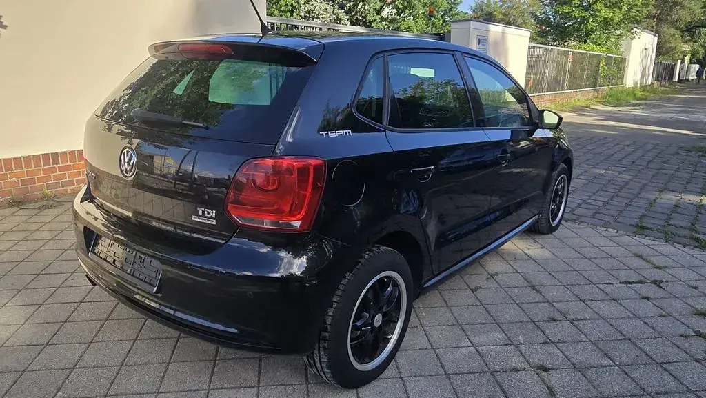 Gebraucht VW Polo Team 90 PS (66 kW) 2010 Schwarz Kleinwagen