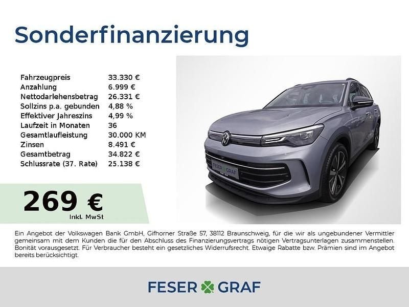 Oyster silver metallic Gebraucht 2025 VW Tiguan Goal SUV | 33.330 € (Superpreis) - Bild 1/1