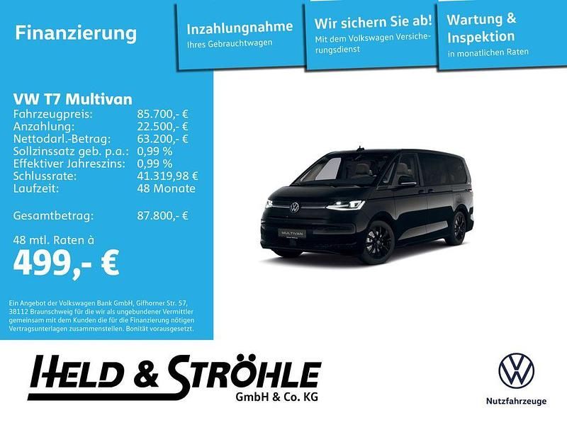 Neu VW Multivan 177 PS (130 kW) 2026 Schwarz Van