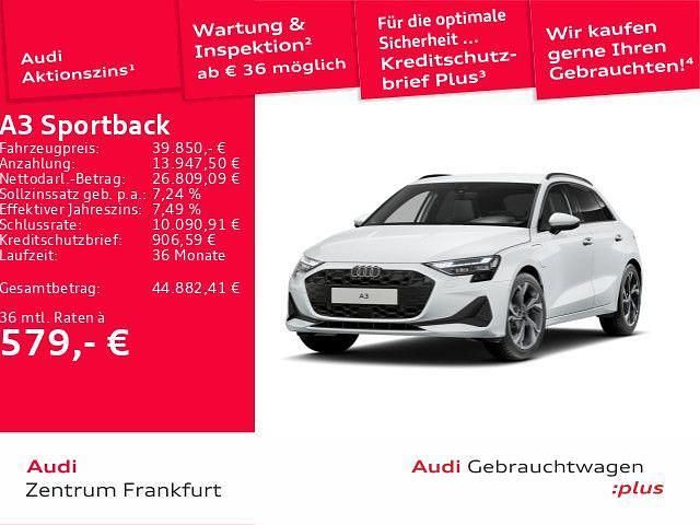 Gebraucht Audi A3 Sport 204 PS (150 kW) 2025 Gletscherweiß metallic/gletsch Limousine