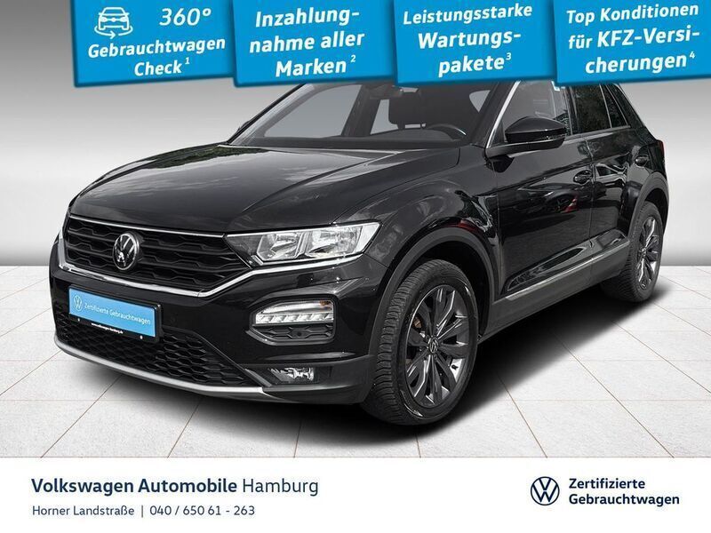 Deep black perleffekt (metallic) Gebraucht 2021 VW T-Roc Sport SUV | 21.490 € (Guter Preis) - Bild 1/3
