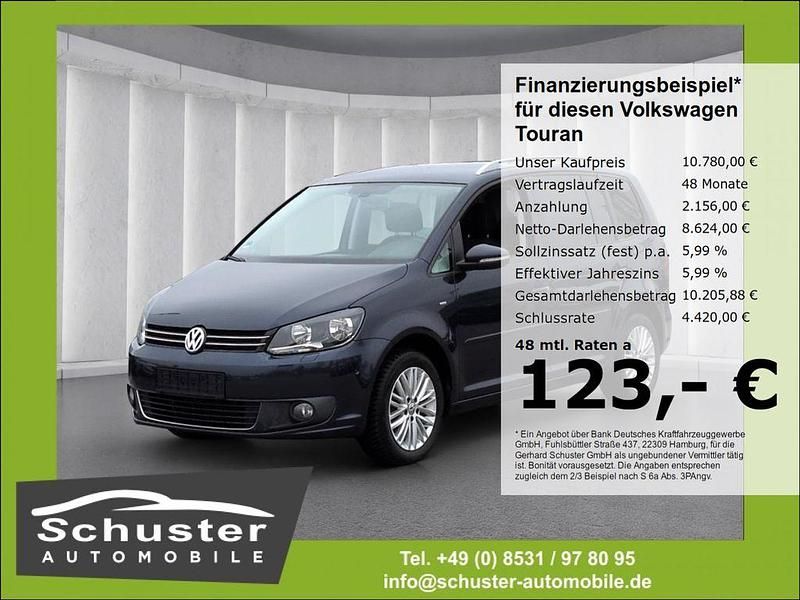 Blau Gebraucht 2014 VW Touran Cup Van / Kleinbus | 10.780 € (Fairer Preis) - Bild 1/4