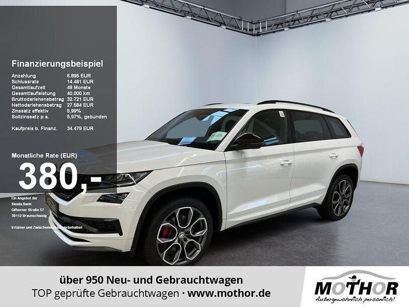 Moonweiss Gebraucht 2020 Skoda Kodiaq RS SUV | 35.078 € (Fairer Preis) - Bild 1/4