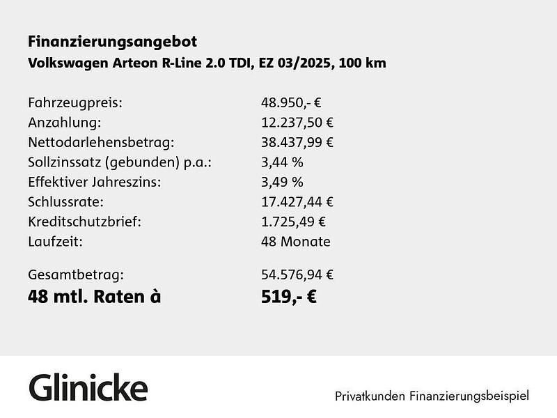 Gebraucht VW Arteon R-line 193 PS (141 kW) 2024 Gelb Kombi