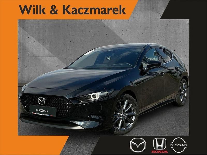 Schwarz Gebraucht 2025 Mazda 3 Exclusive-Line Limousine | 28.670 € (Teuer) - Bild 1/4