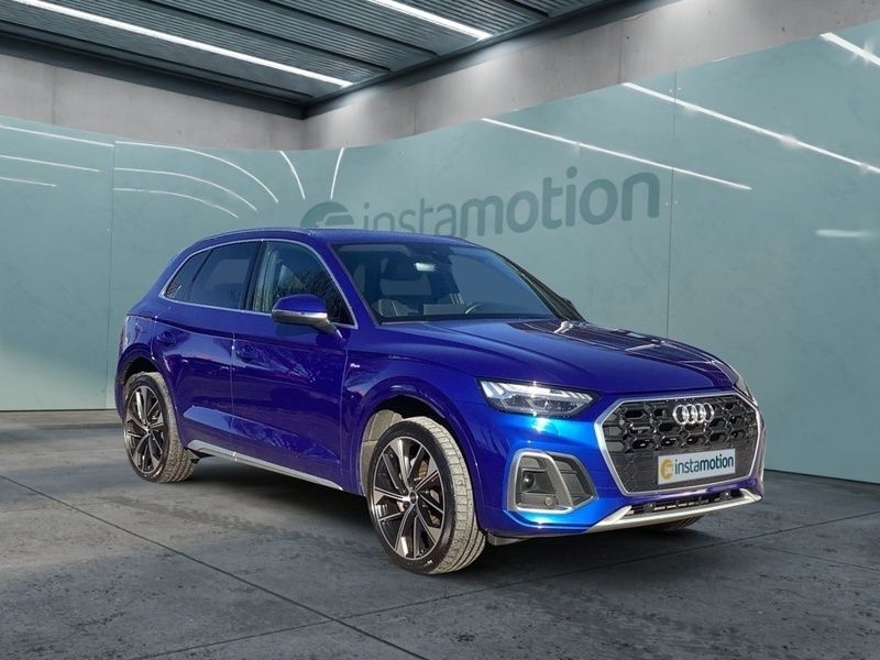 Blau Gebraucht 2022 Audi Q5 S-Line SUV | 49.090 € - Bild 1/4
