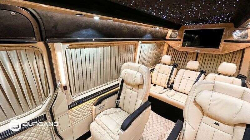 Schwarz metallic Gebraucht 2021 Mercedes Sprinter Luxury Van | 285.481 € - Bild 1/4