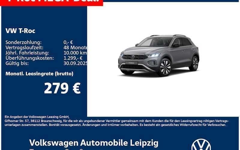 Grau Neu 2025 VW T-Roc Style SUV | 36.990 € (Guter Preis) - Bild 1/2