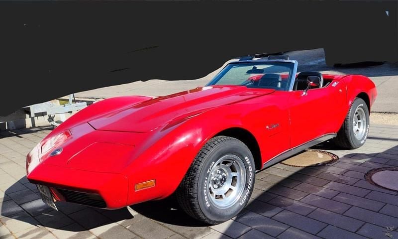 Second-hand Corvette C3 198 CP (145 kW) 1974 Roșu Cabrio