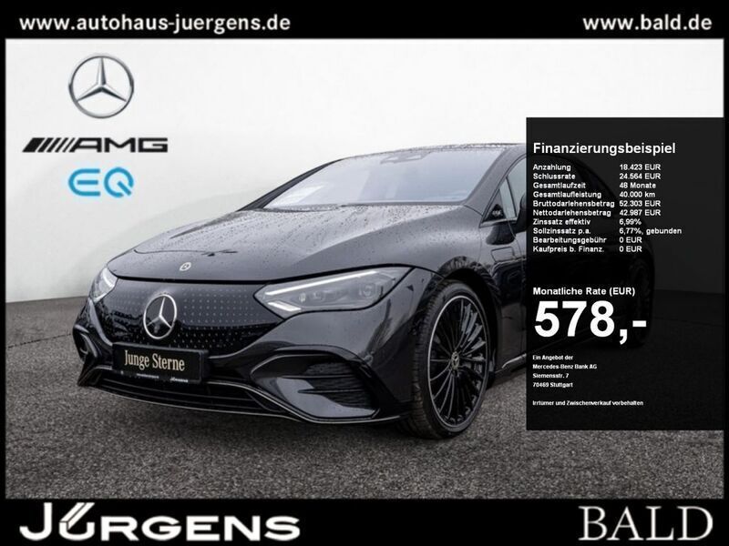 Metalliclack graphitgrau Gebraucht 2023 Mercedes EQE500 AMG Limousine | 62.880 € (Fairer Preis) - Bild 1/4