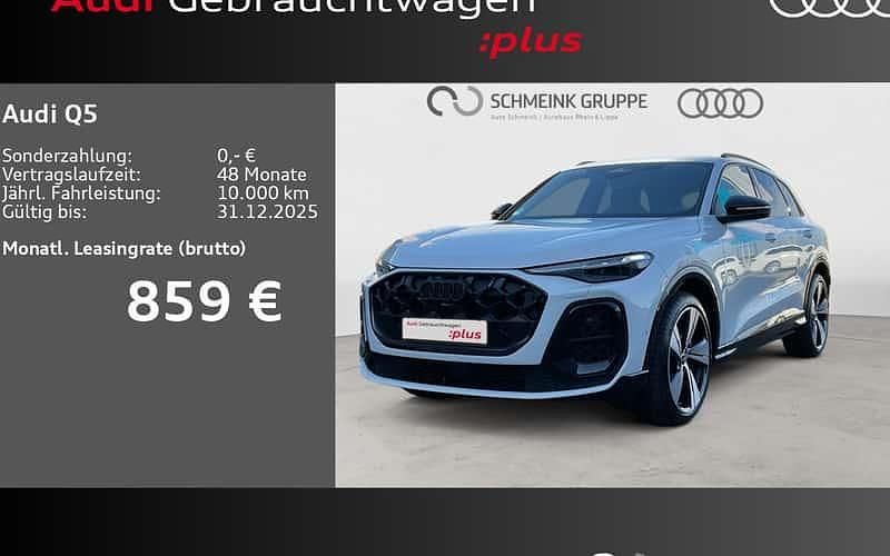 Gletscherweiß metallic Gebraucht 2025 Audi Q5 Ambiente SUV | 70.985 € (Teuer) - Bild 1/4