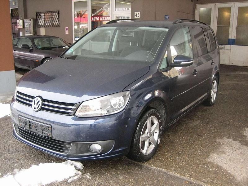 Night blue metallic Gebraucht 2012 VW Touran Comfortline Van / Kleinbus | 9.980 € (Fairer Preis) - Bild 1/4