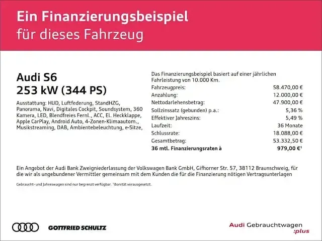 Gebraucht Audi S6 Sport 344 PS (253 kW) 2024 Grau Kombi
