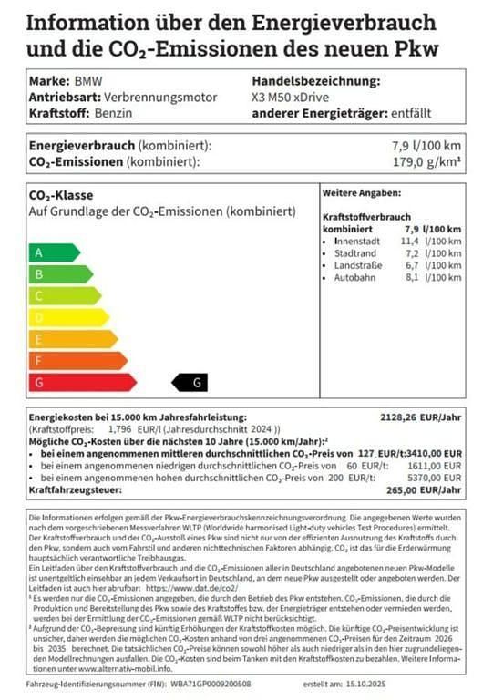 Schwarz Neu 2025 BMW X3 Performance SUV | 77.790 € (Superpreis) - Bild 1/1