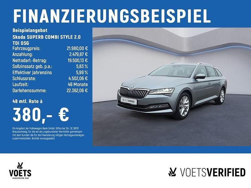 Gebraucht Skoda Superb Style 150 PS (110 kW) 2020 Grau Kombi