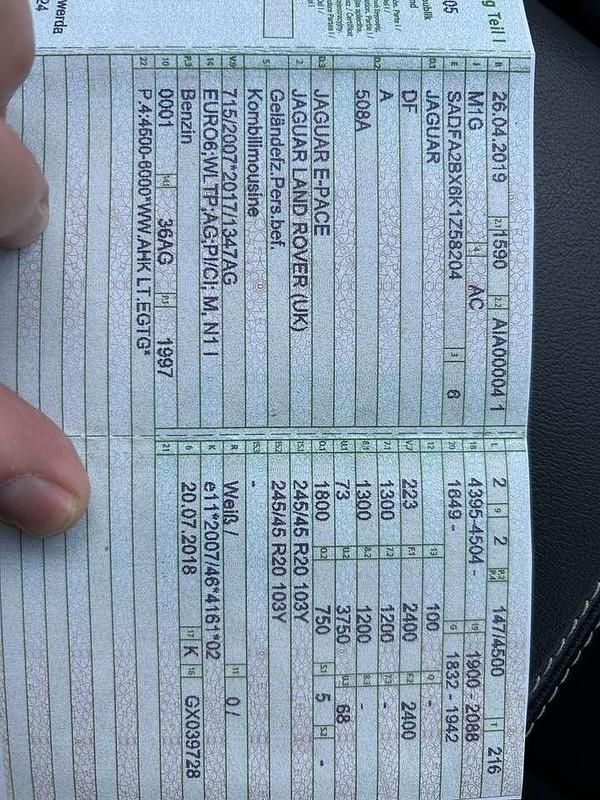 Gebraucht Jaguar E-Pace R-Dynamic 200 PS (147 kW) 2019 Weiß SUV