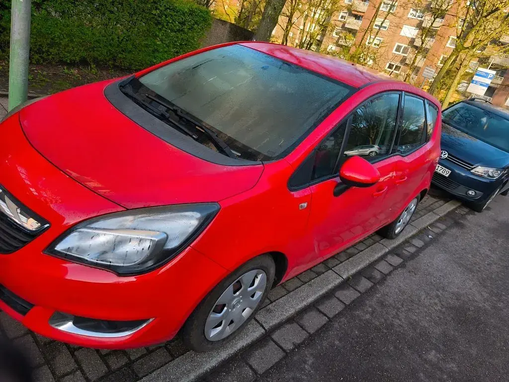Gebraucht Opel Meriva drive 136 PS (100 kW) 2014 Rot Van / Kleinbus
