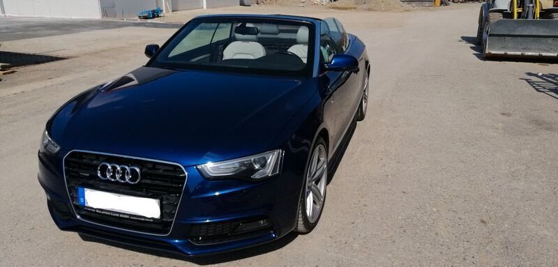 Blau Gebraucht 2012 Audi A5 Cabriolet S-Line Cabrio | 13.999 € (Etwas zu teuer) - Bild 1/4