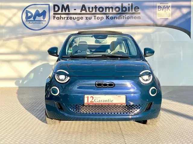 Gebraucht Fiat 500e La Prima 86 kW (118 PS) 2021 Grün (colore esterno (ozean grün)) Cabrio