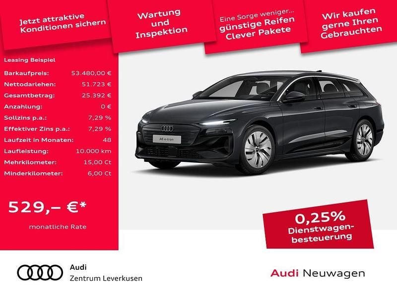 Grau Neu 2025 Audi A6 e-tron Comfort Kombi | 53.480 € - Bild 1/3