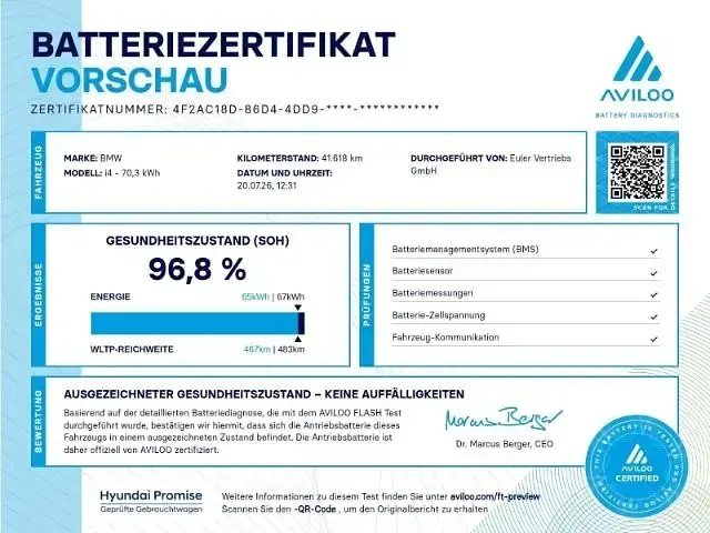 Gebraucht BMW i4 Sport Line 210 kW (286 PS) 2023 Schwarz Limousine