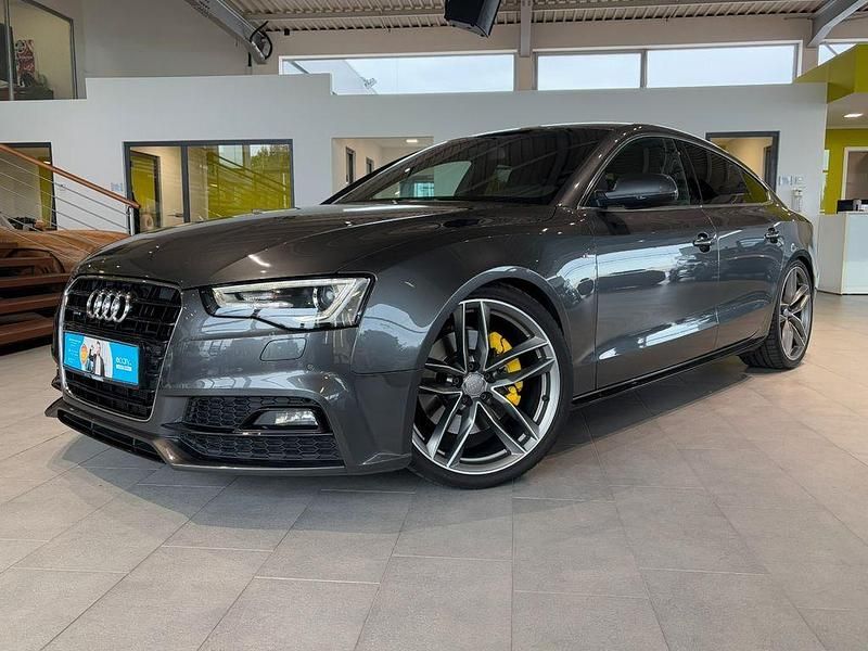 Grau Gebraucht 2015 Audi A5 Sportback S-Line Limousine | 21.995 € (Teuer) - Bild 1/4