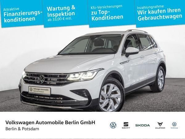 Weiß (pure white) Gebraucht 2022 VW Tiguan Elegance SUV | 31.934 € (Fairer Preis) - Bild 1/4