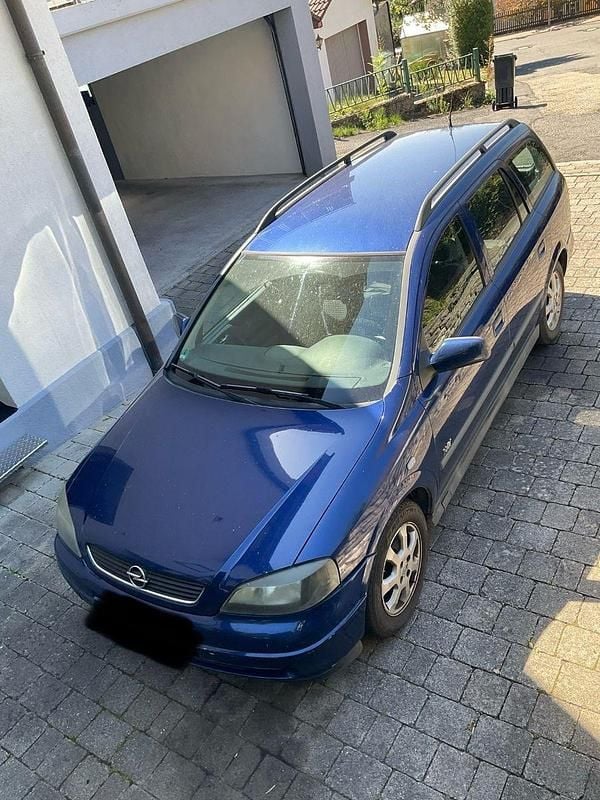 Blau Gebraucht 2003 Opel Astra Kombi | 500 € (Superpreis) - Bild 1/4