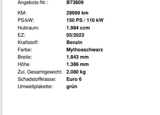 Gebraucht Audi A5 Advanced Plus 150 PS (110 kW) 2023 Schwarz Coupé