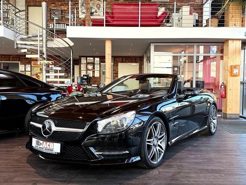 Schwarz Gebraucht 2014 Mercedes SL350 AMG line Cabrio | 41.900 € (Etwas zu teuer) - Bild 1/4