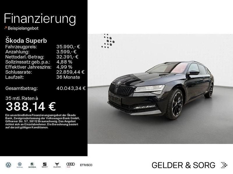 Schwarzmagic perleffekt Gebraucht 2022 Skoda Superb SportLine Kombi | 35.990 € (Fairer Preis) - Bild 1/4