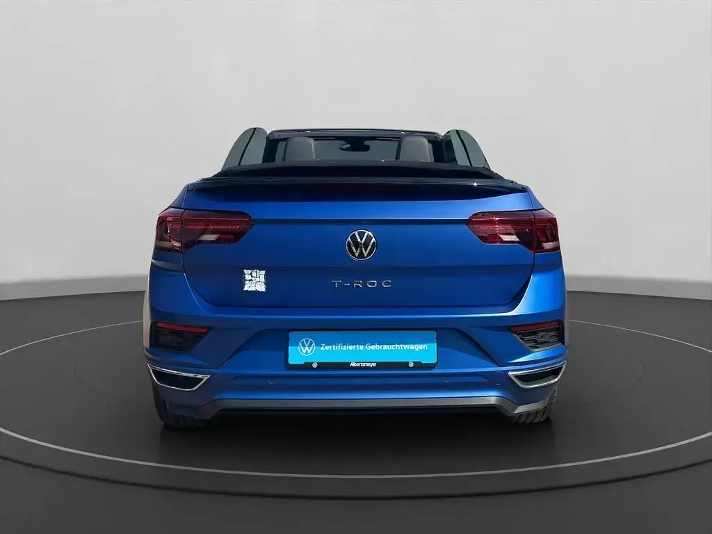 Gebraucht VW T-Roc Cabriolet R-line Edition 150 PS (110 kW) 2021 Blau Cabrio