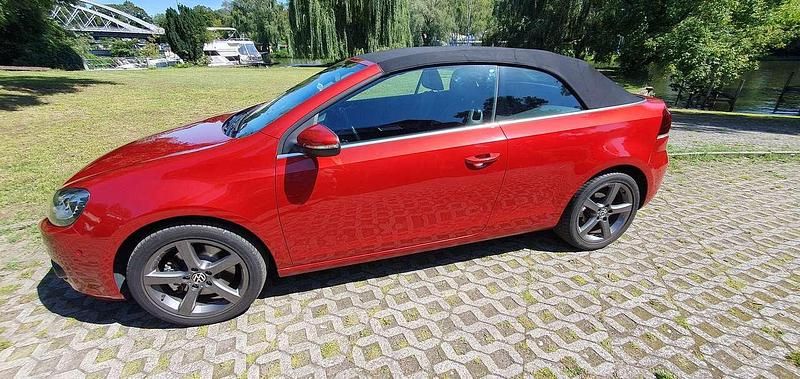 Rot Gebraucht 2012 VW Golf Cabriolet Cabrio | 9.900 € (Fairer Preis) - Bild 1/4