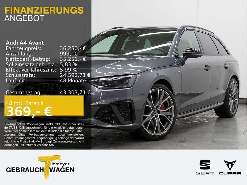 Grau Gebraucht 2024 Audi A4 S-Line Kombi | 36.250 € (Fairer Preis) - Bild 1/1