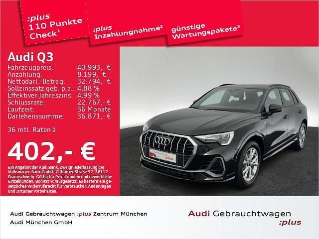Mythosschwarz metallic Gebraucht 2023 Audi Q3 S-Line SUV | 40.993 € (Fairer Preis) - Bild 1/2