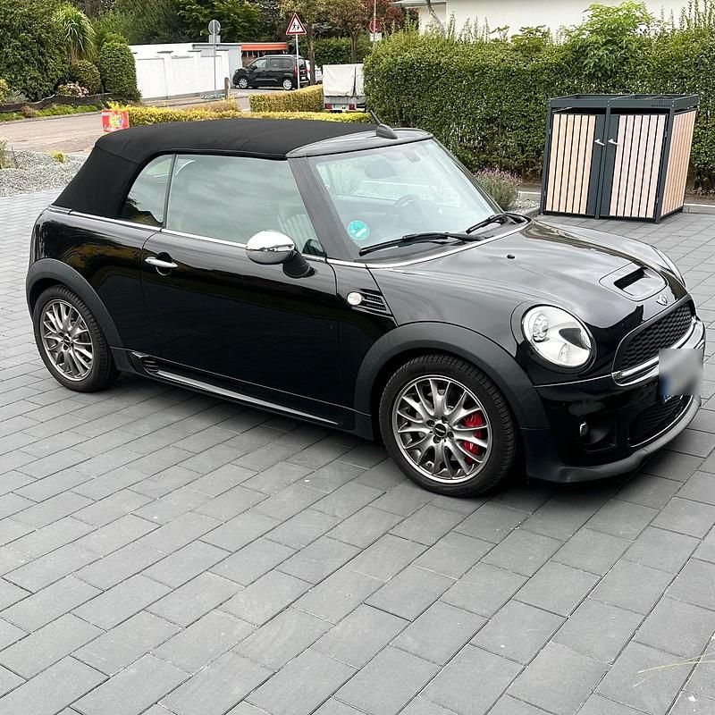 Schwarz Gebraucht 2014 Mini John Cooper Works Cabriolet Cabrio | 11.990 € (Fairer Preis) - Bild 1/4