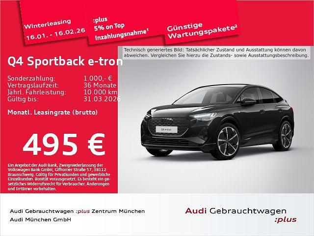 Schwarz Gebraucht 2024 Audi Q4 Sportback e-tron S-Line SUV | 50.832 € (Teuer) - Bild 1/1