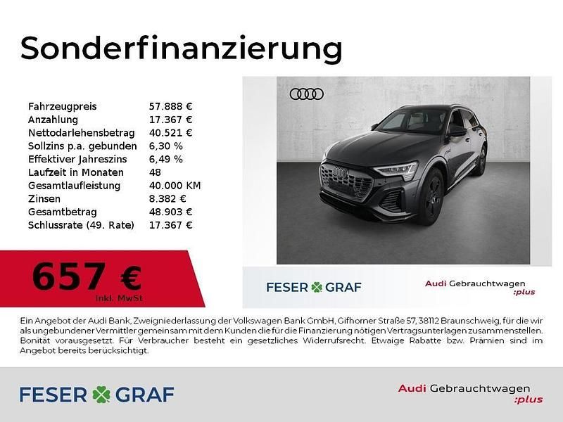 Daytonagrau perleffekt Gebraucht 2024 Audi Q8 e-tron Ambiente SUV | 57.888 € (Guter Preis) - Bild 1/4