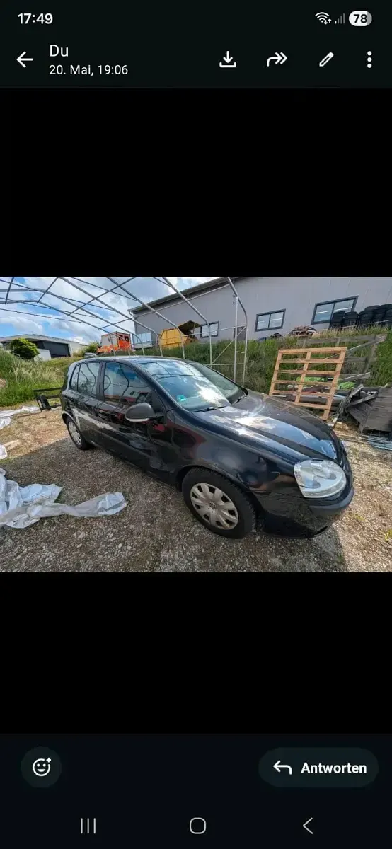 Gebraucht VW Golf V 105 PS (77 kW) 2008 Schwarz Kleinwagen
